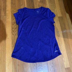 Prana women's athletic workout blue top. Sz.M